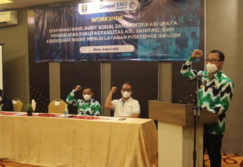  Empat Puskesmas Kota Metro Diaudit Sosial, Wal Kota Wahdi Klaim Pemkot Serius Urus Air Sanitasi dan Kebersihan