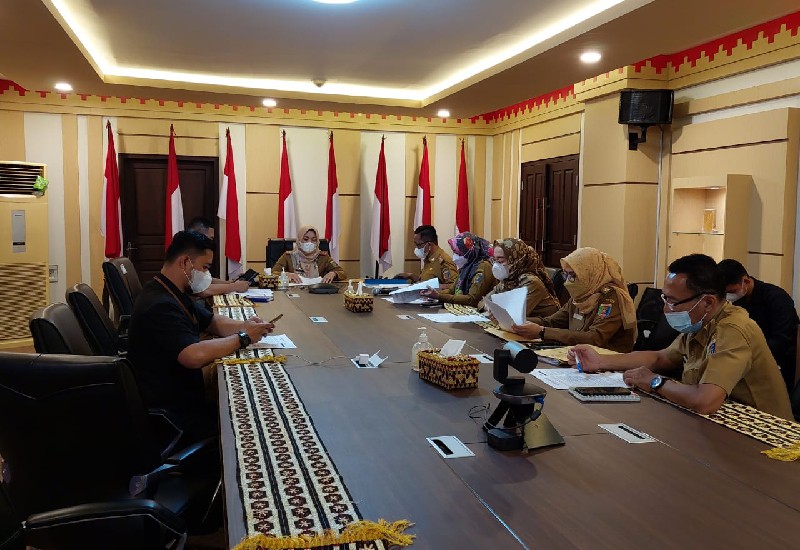  Kepala Dinas Pemberdayaan Perempuan dan Perlindungan Anak Lampung Fitrianita Damhuri Pimpin Rapat Persiapan Hari Kartini