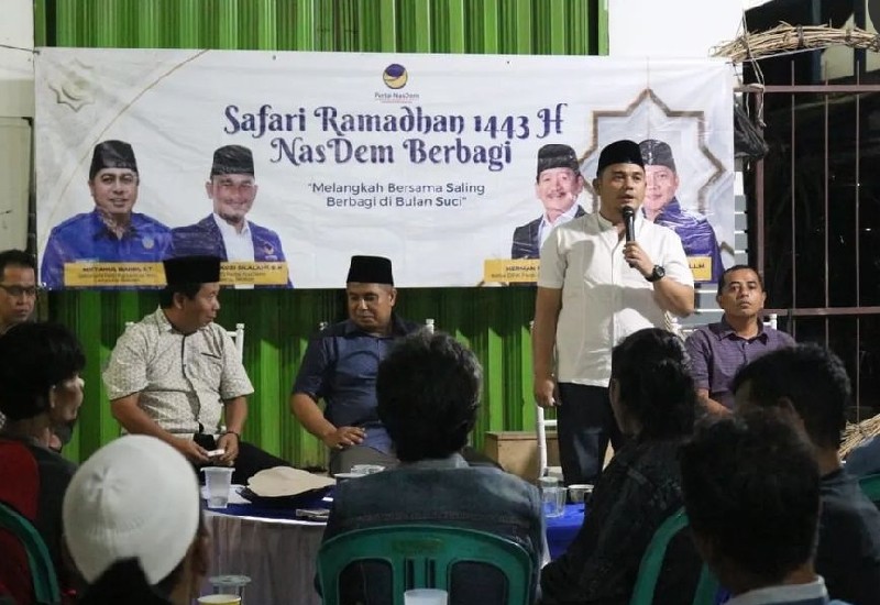  Mulai Safari Ramadan, Wahrul Fauzi Silalahi Minta Kader Nasdem Bantu Sesama