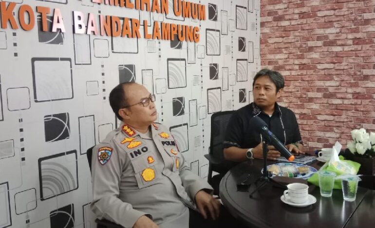  Kunjungi KPU Bandar Lampung, Kapolresta Kombes Ino Harianto Soroti DPT yang Kerap Bermasalah