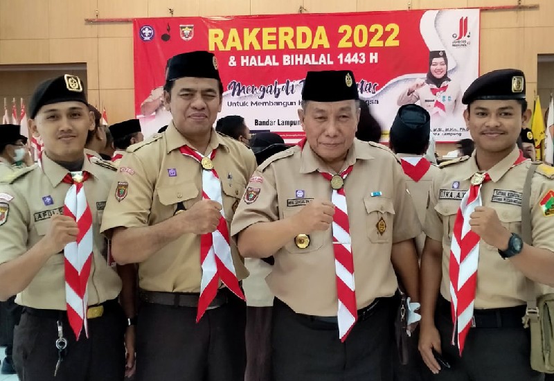  Ketua dan Wakil Ketua Sako SPN Lampung Hadiri Rakerda Kwarda