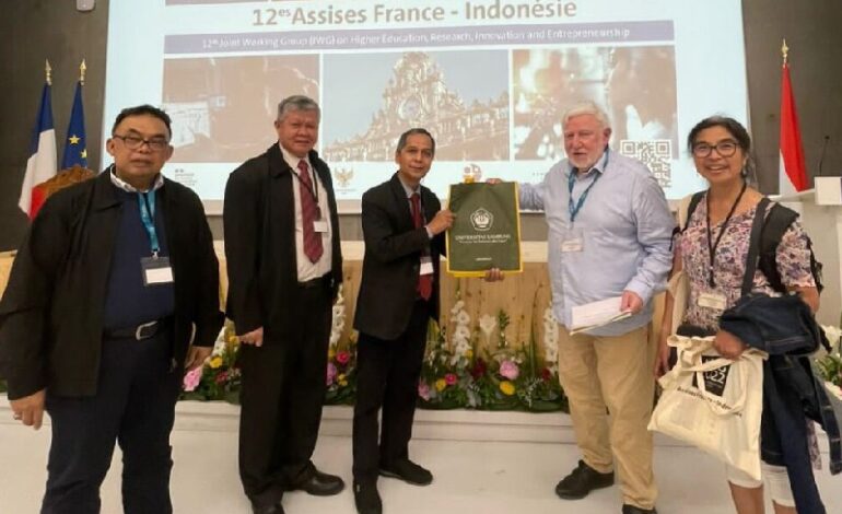 Perluas Jaringan, Rektor Unila Hadiri The 12th Joint Working Group di Prancis