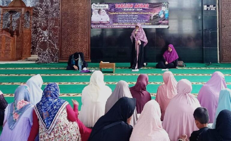  Salimah Lamsel Gebyar Muharam 1444 Hijriah, Santuni Yatim dan Duafa Serta Lantik Tim Daurah Janaiz