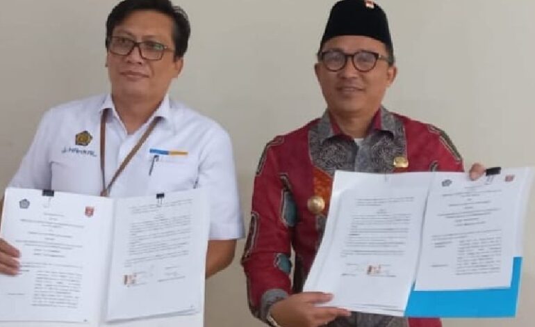  Kanwil DJPb Lampung-Pemkab Lambar Teken Nota Kesepahaman Menuju Satu Data Indonesia