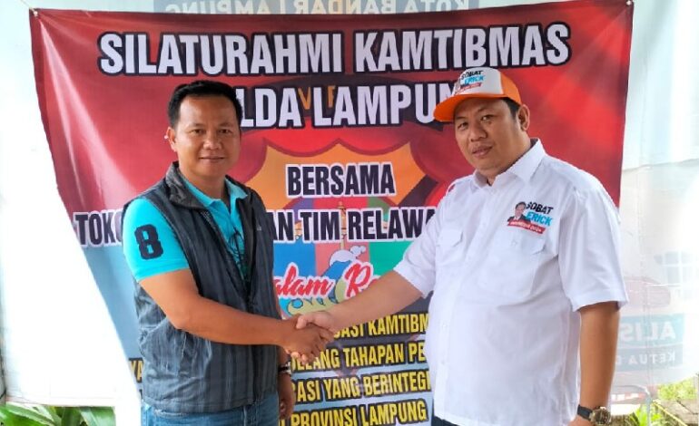  Relawan Erick Thohir Dukung Polda Lampung Jaga Kamtibmas Jelang Pemilu 2024