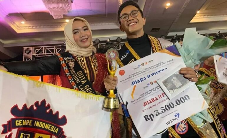  Mahasiswa Unila Muhammad Rian Hidayat Juara II Duta Generasi Berencana (GenRe) Indonesia 2022