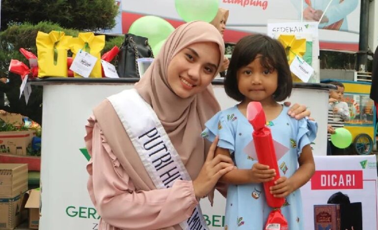  Dompet Dhuafa Kolaborasi Putri Hijab Lampung Khamidah Eka Safitri Ajak Anak-Anak Ulang Hafalan Surat-Surat Pendek Alquran