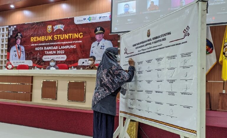  Yuni Karnelis Ajak Semua Pihak Turunkan Stunting di Bandar Lampung