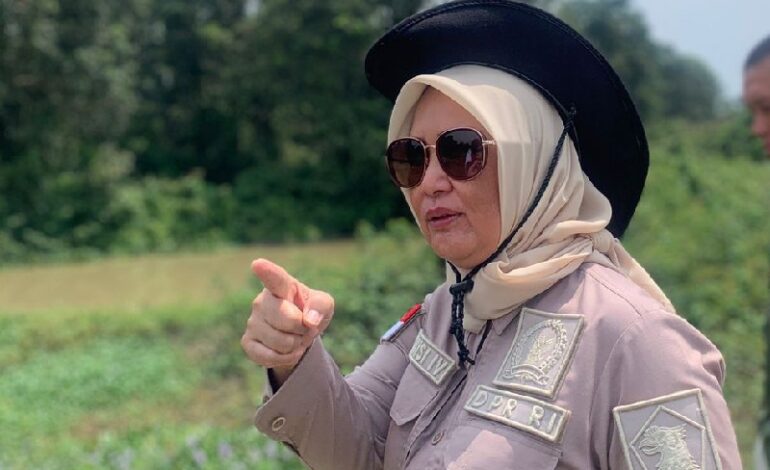  Dwita Ria Tinjau Kanal Pembatas di Way Kambas
