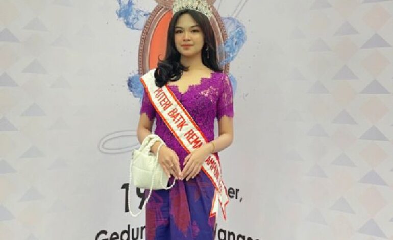  Putri Batik Remaja Lampung Salvia Kamila Hadiri Lampung Craft di Graha Wangsa, Tambah Wawasan Budaya Modal Kompetisi Tingkat Nasional