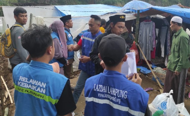  LAZDAI Lampung Kirim Tim dan Bantuan ke Cianjur, Bikin Dapur Umum untuk Warga
