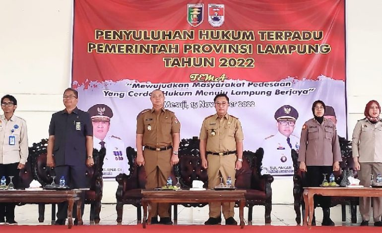 Pemprov Lampung Gelar Penyuluhan Hukum Terpadu di Mesuji