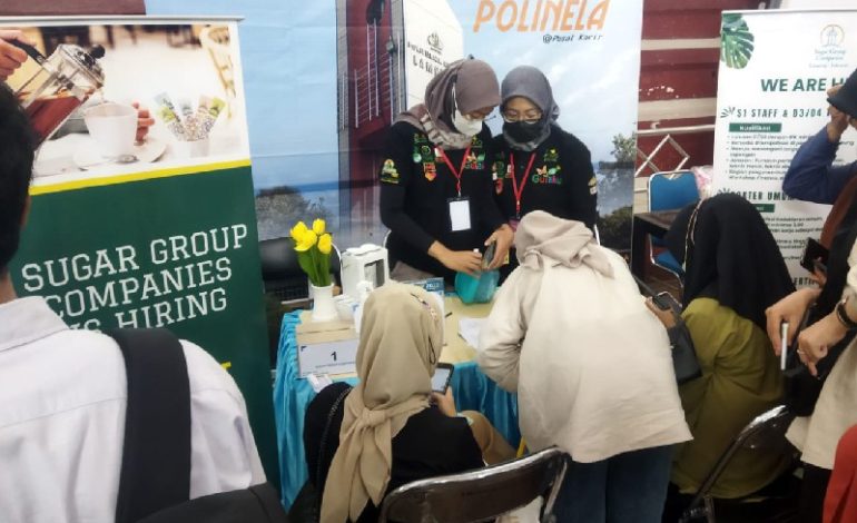  Job Fair 2022 Gelaran Polinela, Stan Sugar Group Companies Diserbu Pelamar Kerja