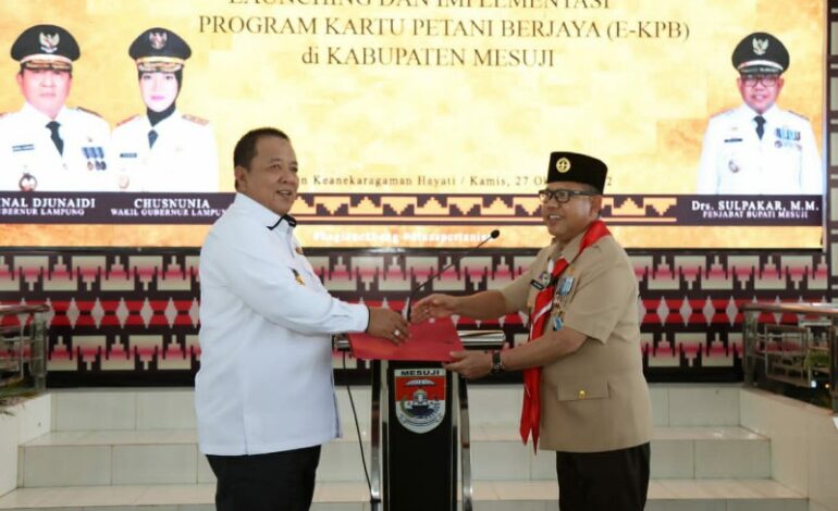 Gubernur Arinal Djunaidi Luncurkan Program Kartu Petani Berjaya di Mesuji