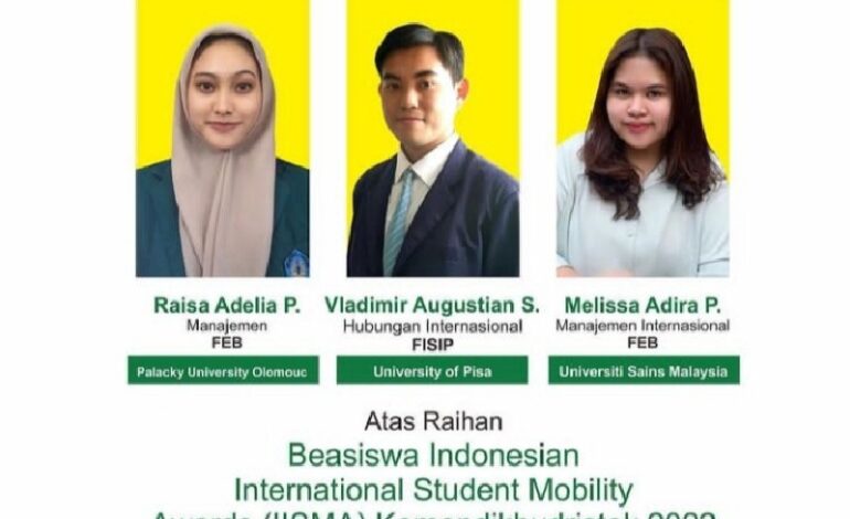  Tiga Mahasiswa Unila Kuliah di Luar Negeri Indonesia International Student Mobility Award