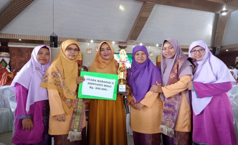  Gabungan Organisasi Wanita Lampung Tengah Peringati Hari Ibu, Salimah Kebagian Juara Harapan II Solo Song