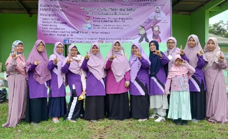  Hari Ibu, Salimah Lampung Timur Senam dan Pemeriksaan Kesehatan Gratis, Beri Telur dan Susu Kedelai untuk Peserta