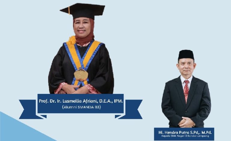  SMAN 2 Bandar Lampung Bahagia Alumninya Lusmeilia Afriani Jadi Rektor Unila