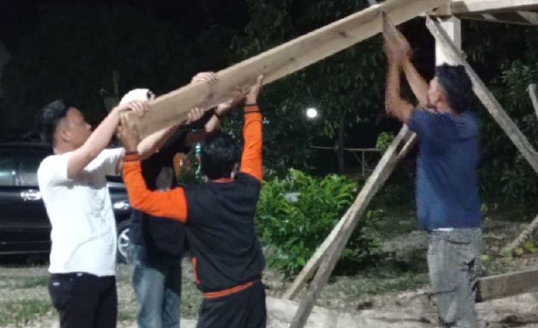  Ganjar Milenial Lampung Bangun Gardu Rakyat untuk Jaga Kebersihan Lingkungan