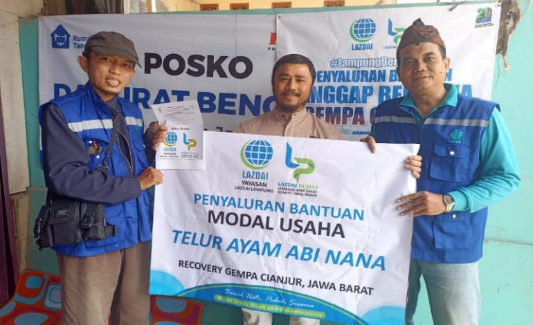  LAZDAI Peduli Bantu Modal Usaha Pemulihan Ekonomi Warga Cianjur