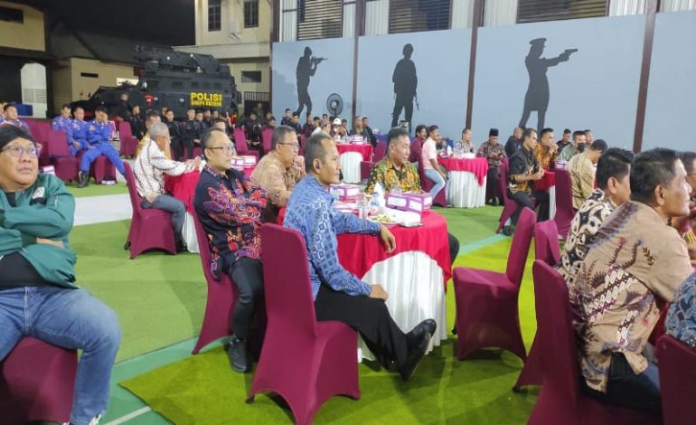  Ketua dan Sekretaris DPW LDII Lampung Nobar Wayang Orang di Mako Brimob
