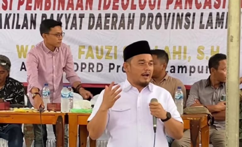  Anggota DPRD Lampung Wahrul Fauzi Silalahi Sosialisasi Pembinaan Ideologi Pancasila di Natar