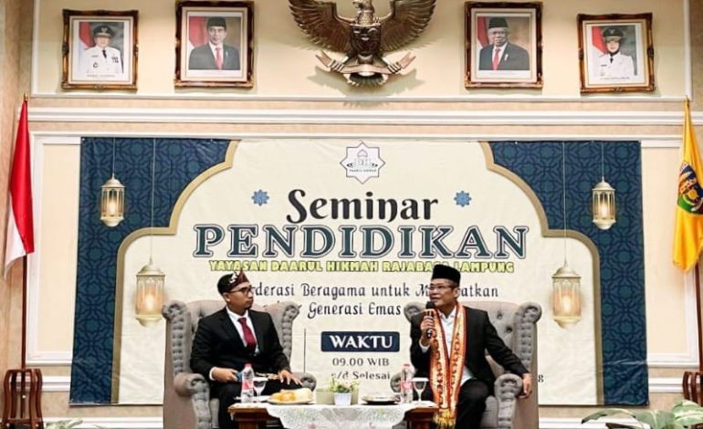  Yayasan Daarul Hikmah Seminar Pendidikan Moderasi Beragama, Moh Mukri Ajak Santun Berdakwah