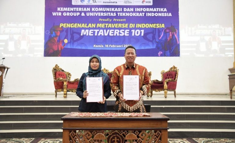  Kementerian Kominfo Tunjuk PTS Terbaik ASEAN Universitas Teknokrat Indonesia Kampus Pelopor Metaverse Pertama