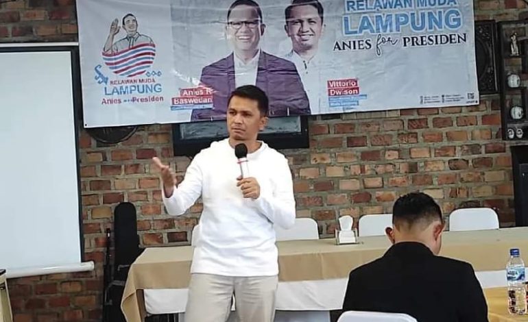  Anggota DPRD Lampung Vittorio Dwison Inisiasi Relawan Muda Lampung