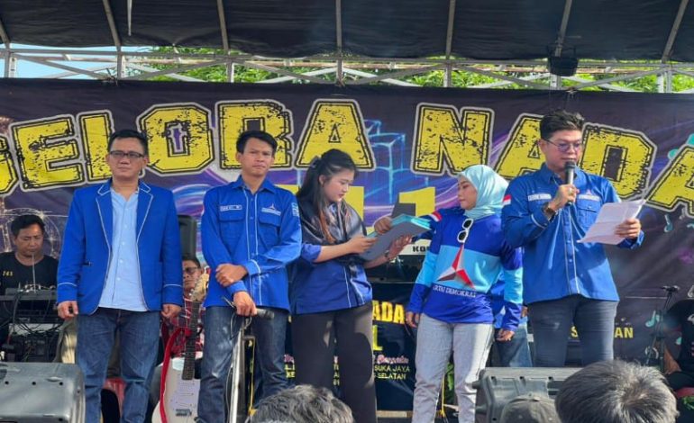  Andika Kangen Band Kukuhkan Ranting Partai Demokrat Se-Kecamatan Penengahan