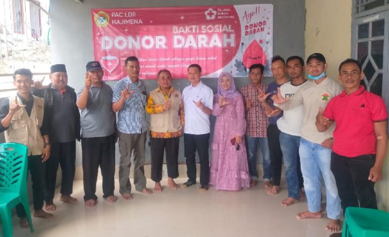  PAC LDII Hajimena Gelar Donor Darah, Kades Suhaimi Abubakar: Rawat Terus Kekompakan