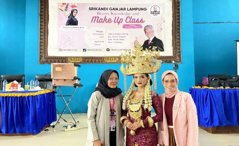  Srikandi Ganjar Lampung Gelar Beauty Knowledge and Makeup Class, Hadirkan MUA Terkenal Rini Astika Sugiono  