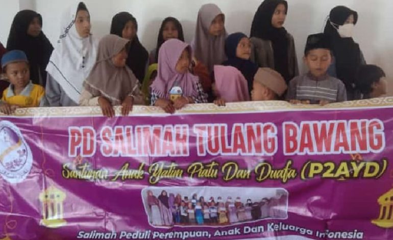  Sambut Ramadan, Salimah Tulangbawang Salurkan Santunan Yatim Piatu dan Duafa