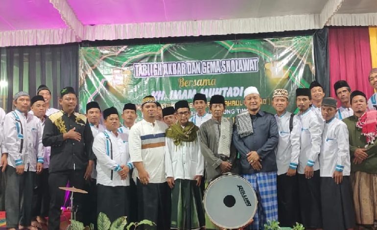  Anggota DPRD Lampung Puji Sartono Hadiri Tablig Akbar dan Gema Selawat