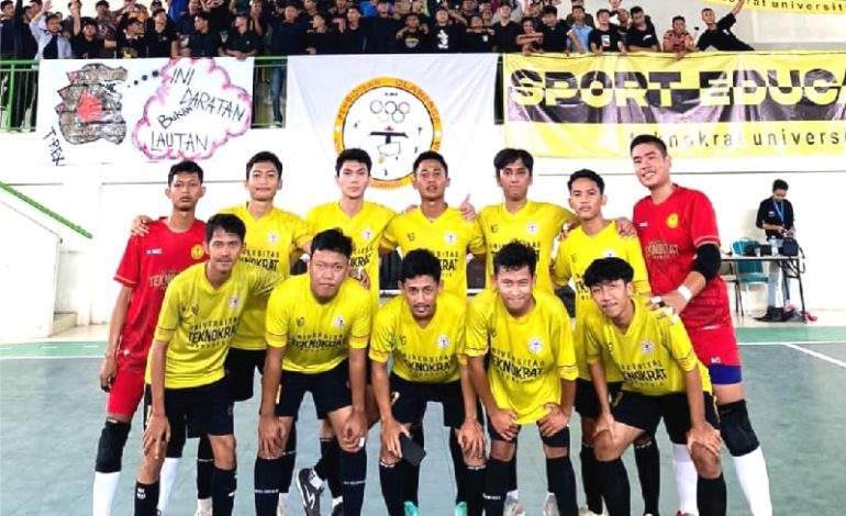  PTS Terbaik ASEAN Universitas Teknokrat Indonesia Juara Futsal Tingkat Provinsi