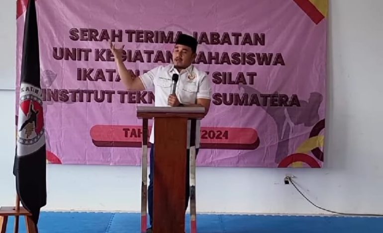 Anggota DPRD Lampung Wahrul Fauzi Silalahi Hadiri Serah Terima UKM Silat IPSI Itera