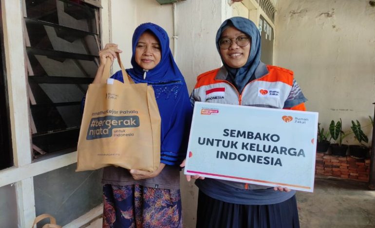  Rumah Zakat Salurkan Sembako untuk Warga Seputar Wartalampung.id