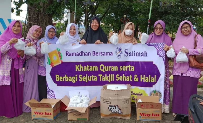  Salimah Tanggamus Khataman Quran, Berbagi Sejuta Takjil, dan Buka Bersama