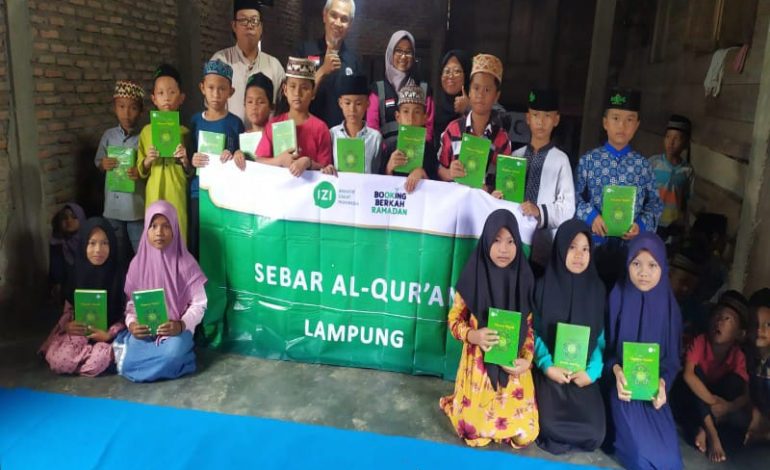  IZI Lampung Sebar Alquran di TPQ Tuhfatul Afthal Cukuh Balak Tanggamus, Butuh 12 Jam PP
