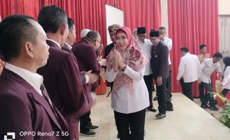  Hadiri Pelantikan PPNI Tanggamus, Dewi Handajani: Layani Pasien dengan Ramah dan Tulus