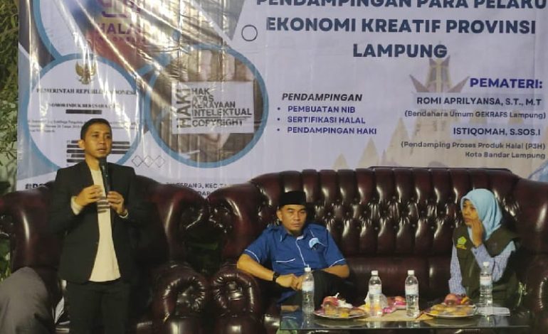  Gekrafs Lampung Luncurkan Pendampingan, Bantu Pengusaha Raih Label Halal dan HAKI