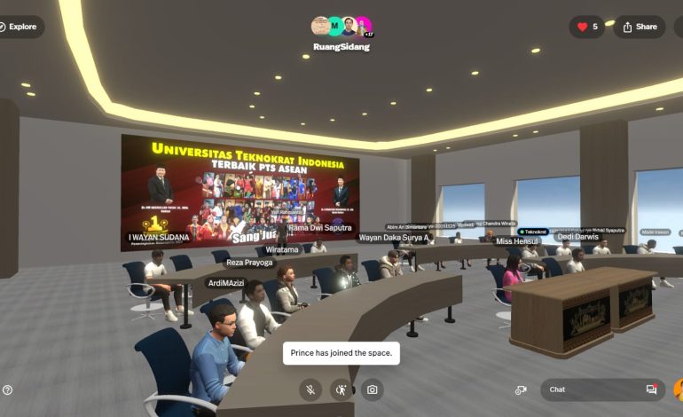  Keren! Universitas Teknokrat Indonesia Kampus Pertama Dunia Sidang Skripsi Via Metaverse