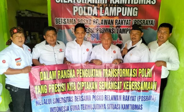 Jelang Pemilu 2024, Posraya Lampung Dukung Kepolisian Jaga Sikamtibmas