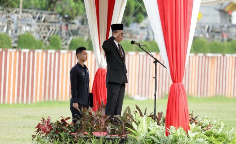  Pemprov Lampung Upacara Hardiknas, Nadiem Ajak Pendidik Teruskan Merdeka Belajar