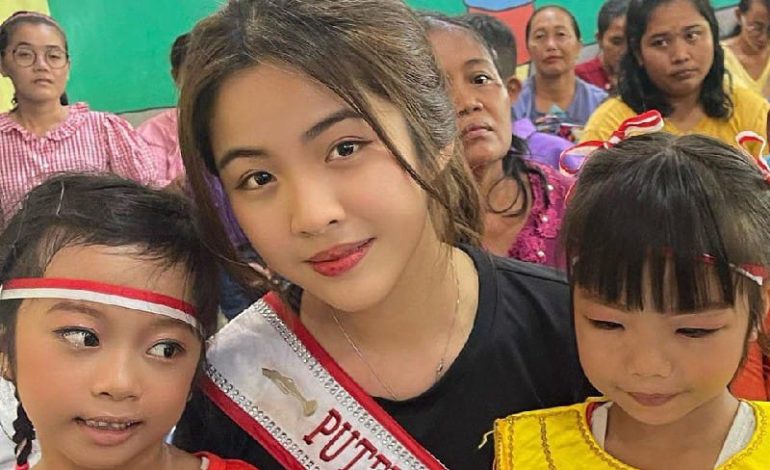 Model Lampung Natasha Kiara Berbagi Kebahagiaan di TK Xaverius SB14 Lampung Timur