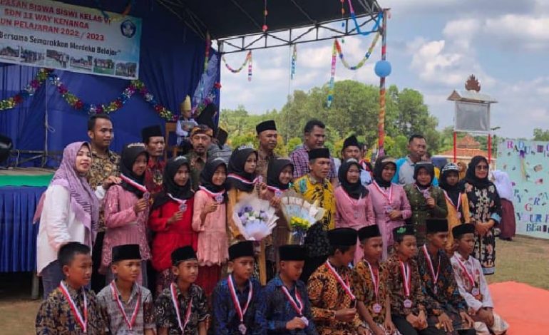 SDN 11 Way Kenanga Tulangbawang Barat Resepsi Kelulusan, Anggota DPRD Hadir