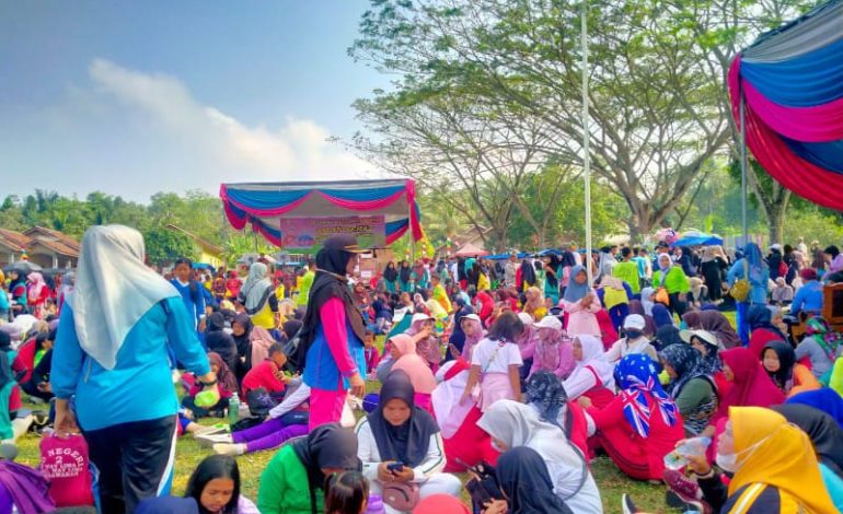  HUT Ke-16 Kabupaten Pesawaran, Pemerintah Kecamatan Way Lima Gelar Jalan Sehat