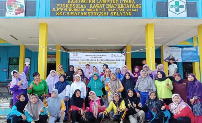  Salimah Lampung Utara Partisipasi Gerakan Nasional Lansia Berdaya