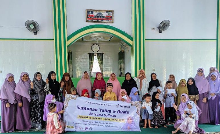  Salimah Lampung Timur Salurkan Rp7,8 Juta untuk 30 Anak, Kades Braja Asri Beri Apresiasi