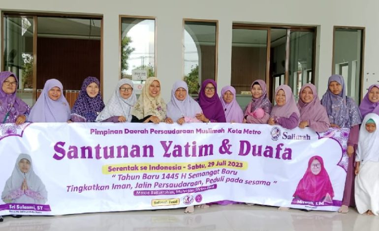  Salimah Metro Sukseskan Santuni Yatim dan Duafa Serta Kajian Muharam